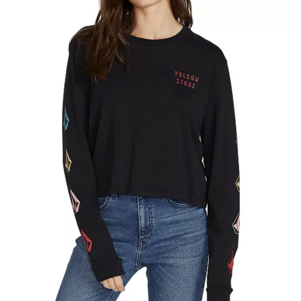 Volcom the Volcom Stones Long Sleeve (Black) Women